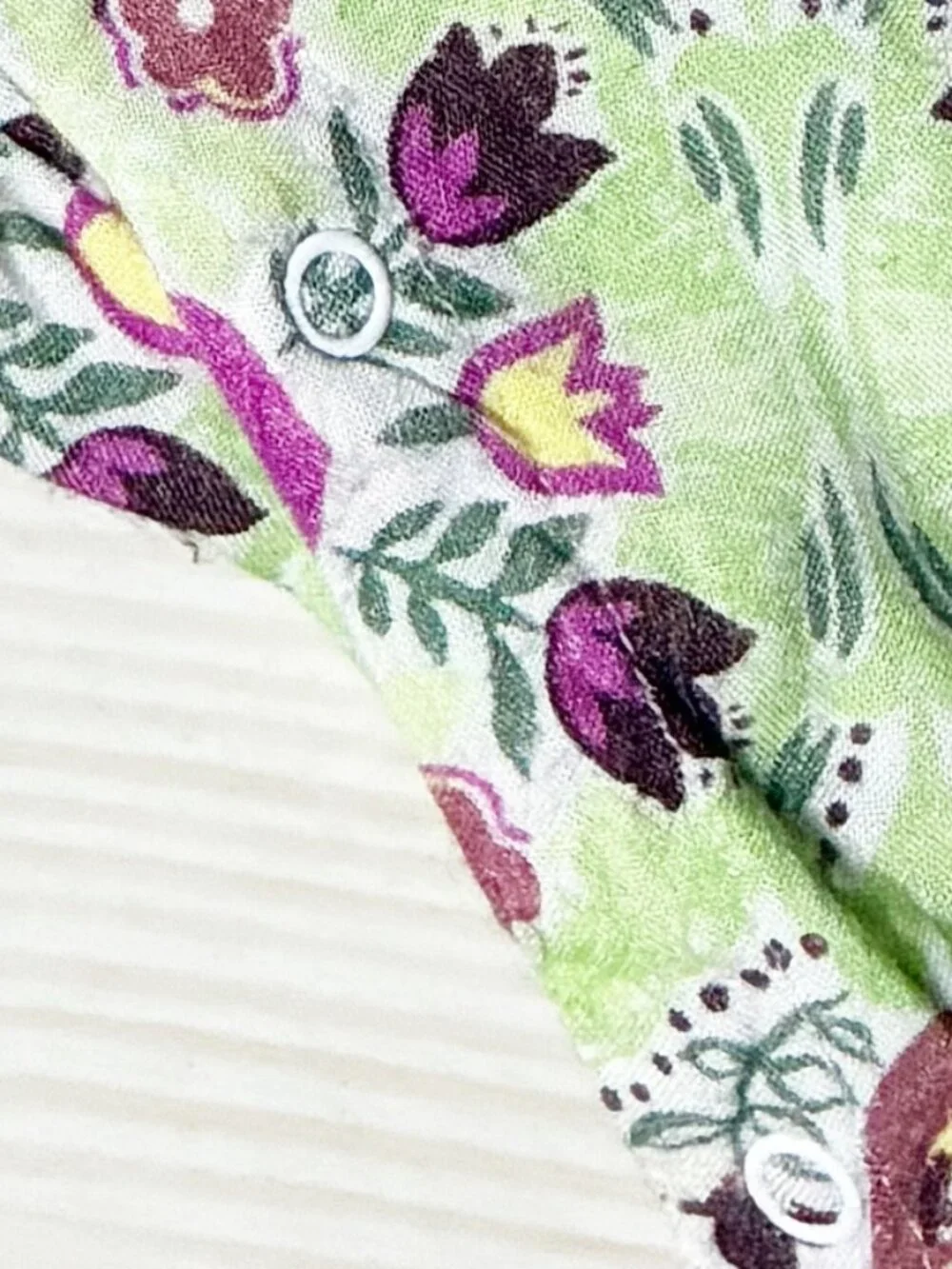 Peek Toddler Floral Tile Harem Romper Jumpsuit Green Purple Girls 18-24 Months